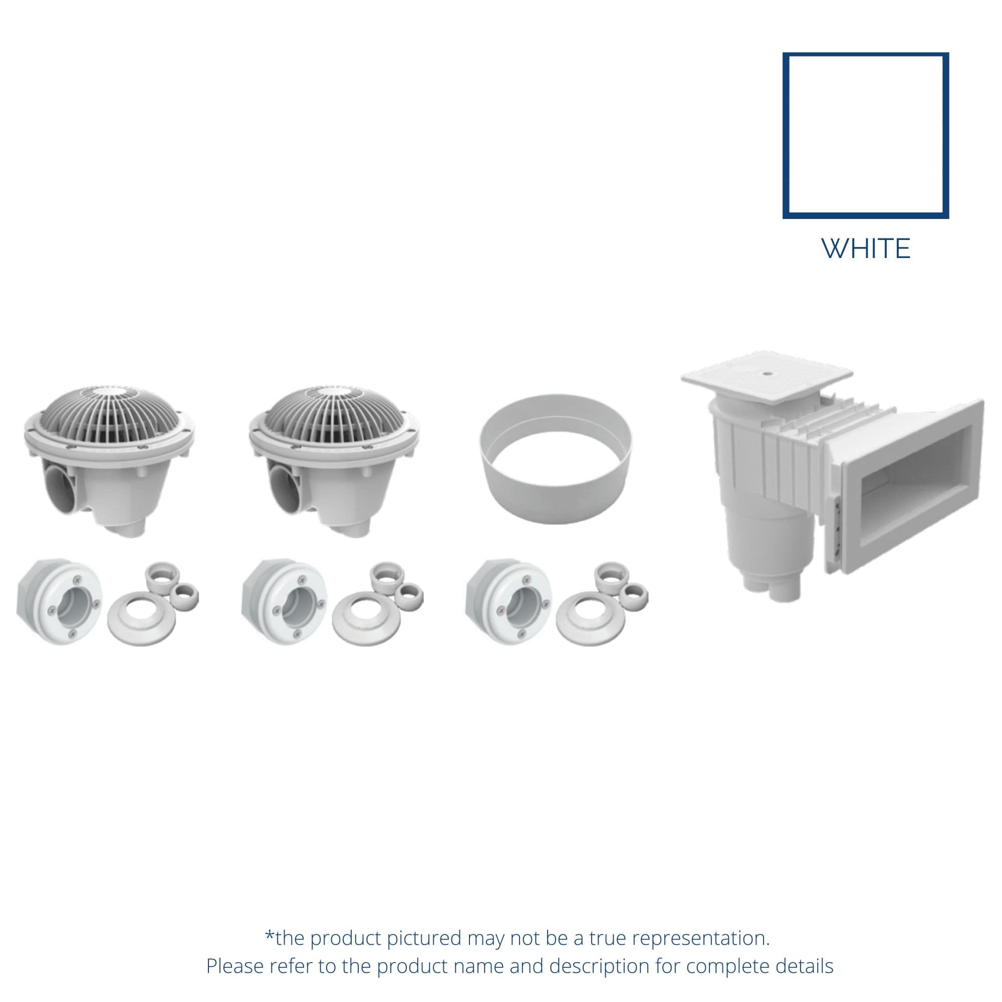 Wide Mouth Dual Skimmer System for Steel Wall Pools